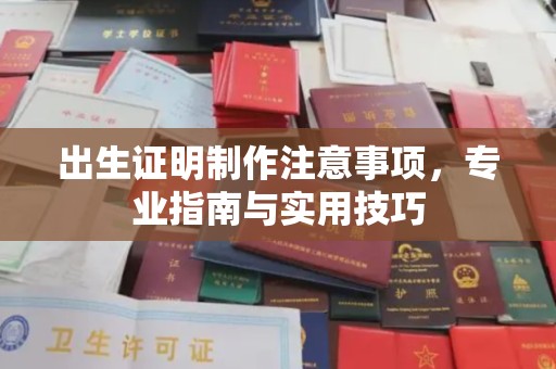 东川出生证明制作注意事项，专业指南与实用技巧