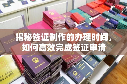 东川揭秘签证制作的办理时间，如何高效完成签证申请