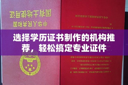 东川选择学历证书制作的机构推荐，轻松搞定专业证件