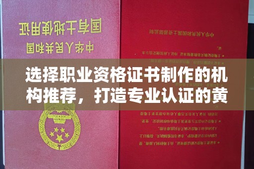 东川选择职业资格证书制作的机构推荐，打造专业认证的黄金标准