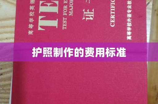 东川护照制作的费用标准