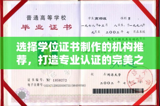 东川选择学位证书制作的机构推荐，打造专业认证的完美之选