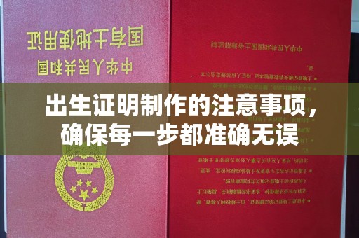 东川出生证明制作的注意事项，确保每一步都准确无误