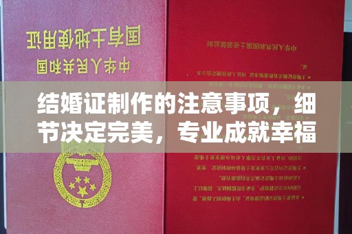 东川结婚证制作的注意事项，细节决定完美，专业成就幸福